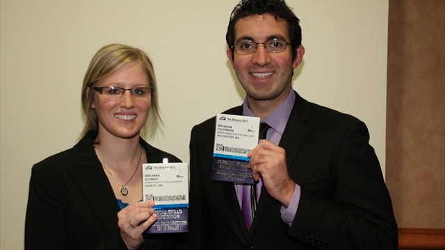 Breanna Schmidt and Brendan O'Gorman, North Dakota State University College of Pharmacy, Top Ten Finalists
