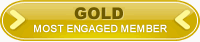 Gold Most Engaged Member Ribbon
