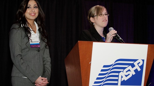ASHP Pharmacy Student Forum Executive Committee Members, Samar Chakar and Jacalyn Jones
